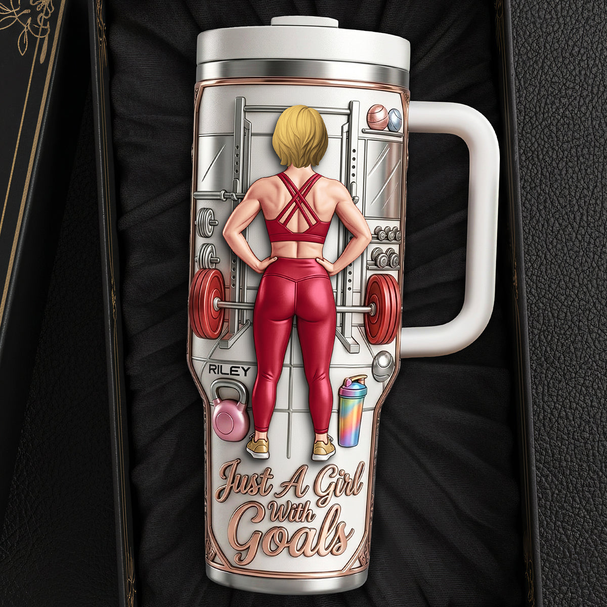 Fitness Queen 40oz Tumbler - Personalized Gifts For Gym Lovers 04NATA110326