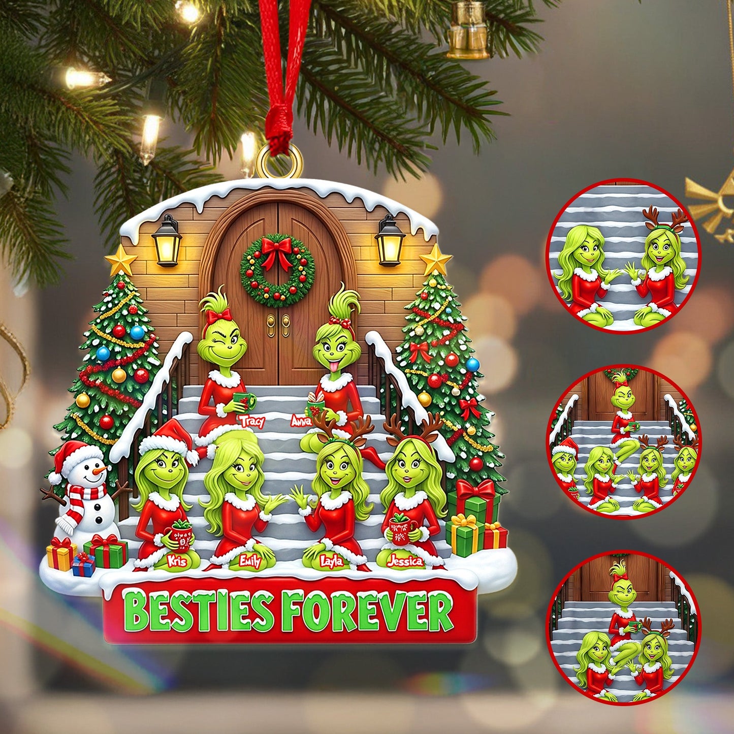 Personalized Gifts For Bestie, Christmas Acrylic Ornament 01tomg190925