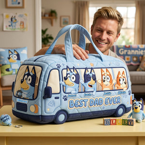 Puppy Family Duffle Bag - Personalized Gifts For Dad 02NATA210426-Homacus
