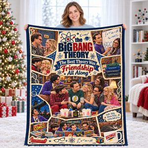 Science & Sitcom Friends Christmas Blanket - Personalized Gifts For TV Show Lovers 06TTQN081026