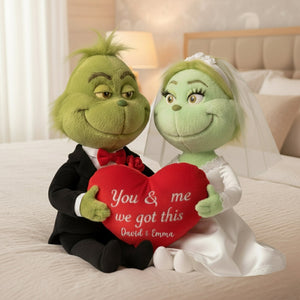 Green Monster Couple Custom Shaped Pillow - Personalized Gifts For Couples 03TOLU081125-Homacus