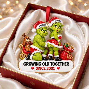 Growing Old Together Christmas Ornament - Personalized Gifts For Couple 05TYTN290926