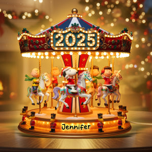 Vintage Carousel Light Box - Personalized Christmas Gifts 04PAQN311025
