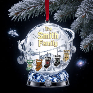Merry Christmas Stockings Acrylic Ornament - Personalized Christmas Gifts For Family 03ohlu220826