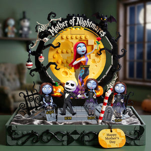 Spooky Mom And Kids Acrylic Plaque - Personalized Gifts For Mothers 02tyta170426