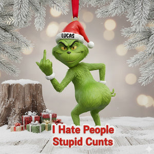 I Hate People Ornament Personalized Funny Gifts For Christmas 03natn061125
