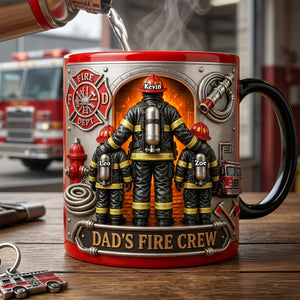 Firefighter Dad Magic Mug - Personalized Gifts For Dads 04tyta050526