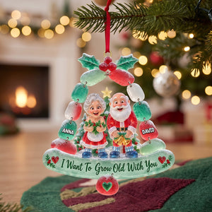 Mischievous Old Couple Acrylic Ornament - Personalized Gift For Couples 06OHTN070926