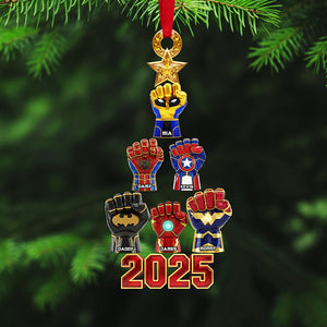 Personalized Gifts For Christmas, Family Hand Acrylic Ornament 01ohta141025