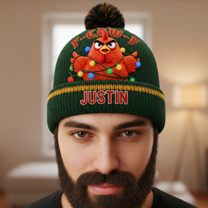 Personalized Humorous Christmas Gifts For Coworkers, Friends Bobble Beanie Hat 02natn091025