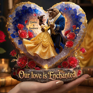 Enchanted Love Acrylic Plaque - Personalized Gifts For Couple 01hudt020626