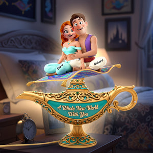 Romantic Couple Acrylic Light Box - Personalized Gifts For Couples 05kiqn161225
