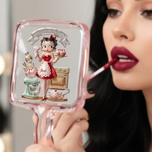Baking Girl Handheld Mirror - Personalized Gifts For Baking Lovers 04palu171225