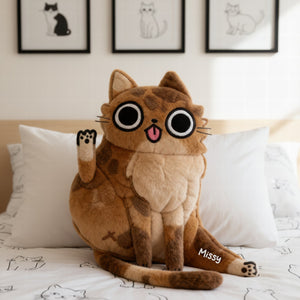 Fun Attitude Cat Custom Shape Pillow - Personalized Gifts For Cat Lovers 05QHQN121125