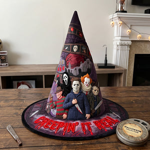 Spooky Season Quilted Witch Hat - Personalized Gifts For Horror Lovers 06TOTN120826