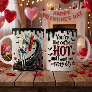 Kissing Couple Accent Mug - Personalized Gifts For Couple 01NATN120126