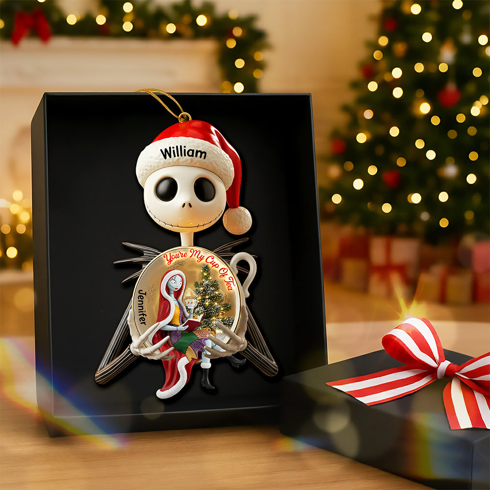 Spooky Love Christmas Ornament – Personalized Gifts For Couple 04paqn170925