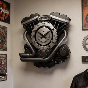 Engine Acrylic Hanging Wall Clock - Personalized Gifts For Speed Lovers 03hylu221225