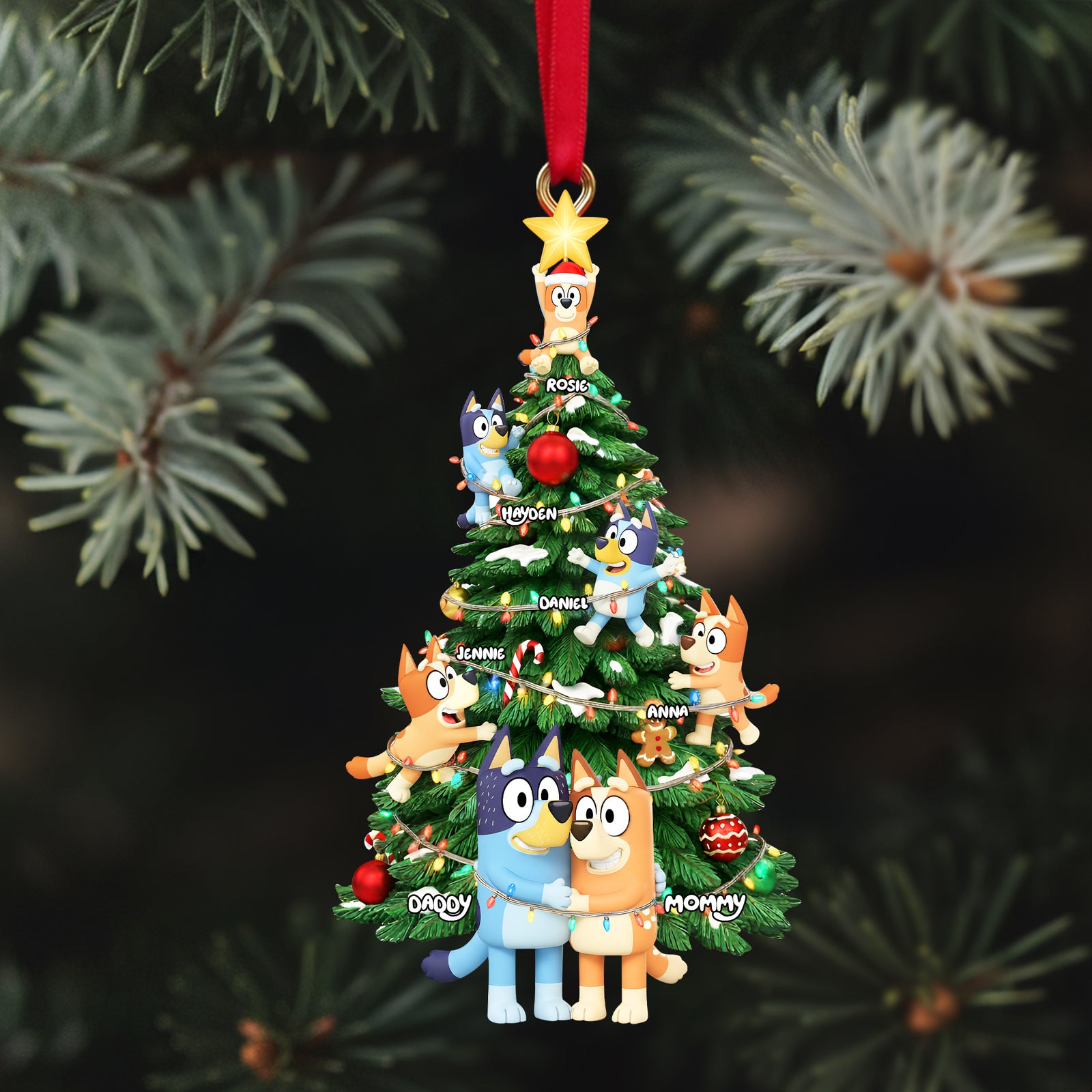 Personalized Gifts For Family Christmas Ornament 02nalu011025