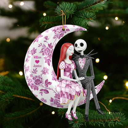 Romantic Moon Couple Ornament – Personalized Christmas Gifts For Couple 03pgqn080925