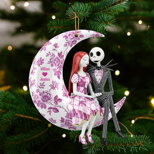 Romantic Moon Couple Ornament – Personalized Christmas Gifts For Couple 03pgqn080925