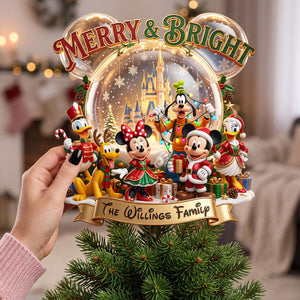 Merry Family Tree Topper - Personalized Christmas Gifts For Family 01pata120826