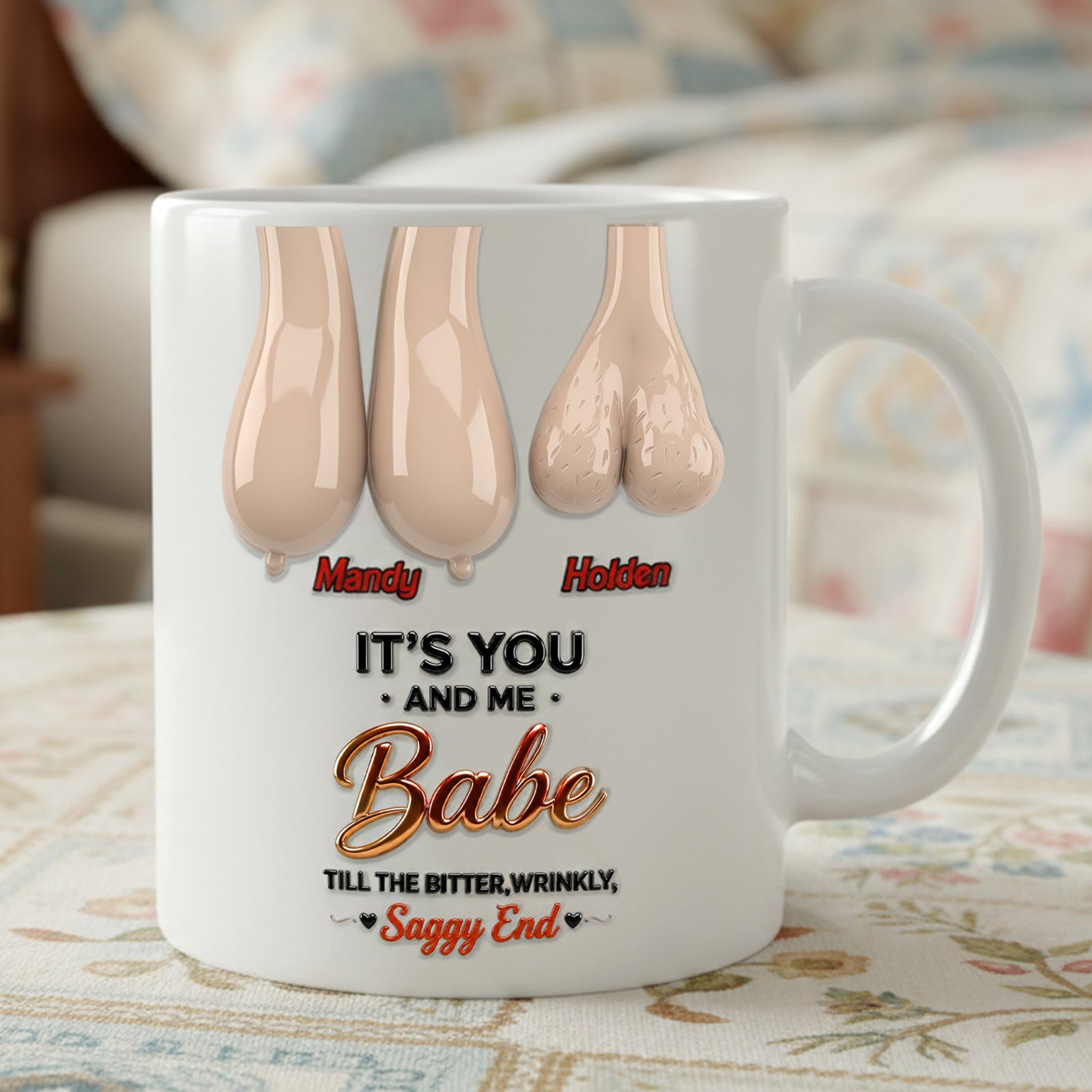 Old Couple Forever Mug - Personalized Gifts For Couple 04OHMG060125