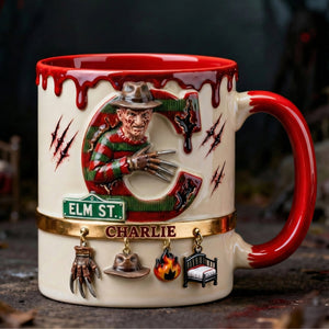 Nightmare Alphabet Initial Letter Accent Mug - Personalized Gifts 03qhqn140126
