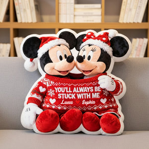 Couple In Cute Sweater Pillow, Personalized Gifts For Couple 03qhtn121125