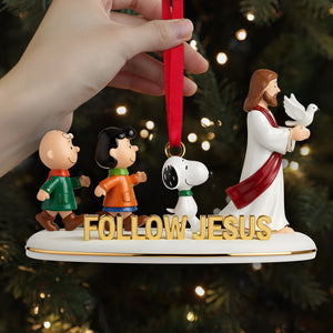 Following Jesus Christ Acrylic Ornament - Personalized Gifts For Christians 09QHLU211025