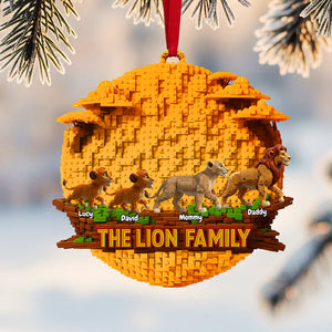 Christmas Family Ornament - Personalized Gift For Family Christmas Ornament 02OHTA151025
