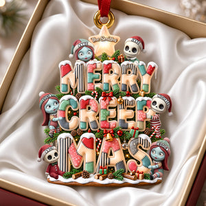 Merry Creepmas Christmas Ornament - Personalized Christmas Gifts 05padh120926