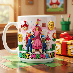 Super Mom Power Up Mug – Personalized Gift for Mom 01OHDT100426