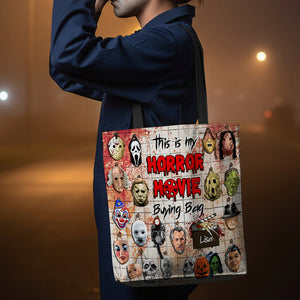 Horror Mask Villain Halloween Tote Bag Personalized Gifts For Movie Fans 03HUDT200825-Homacus