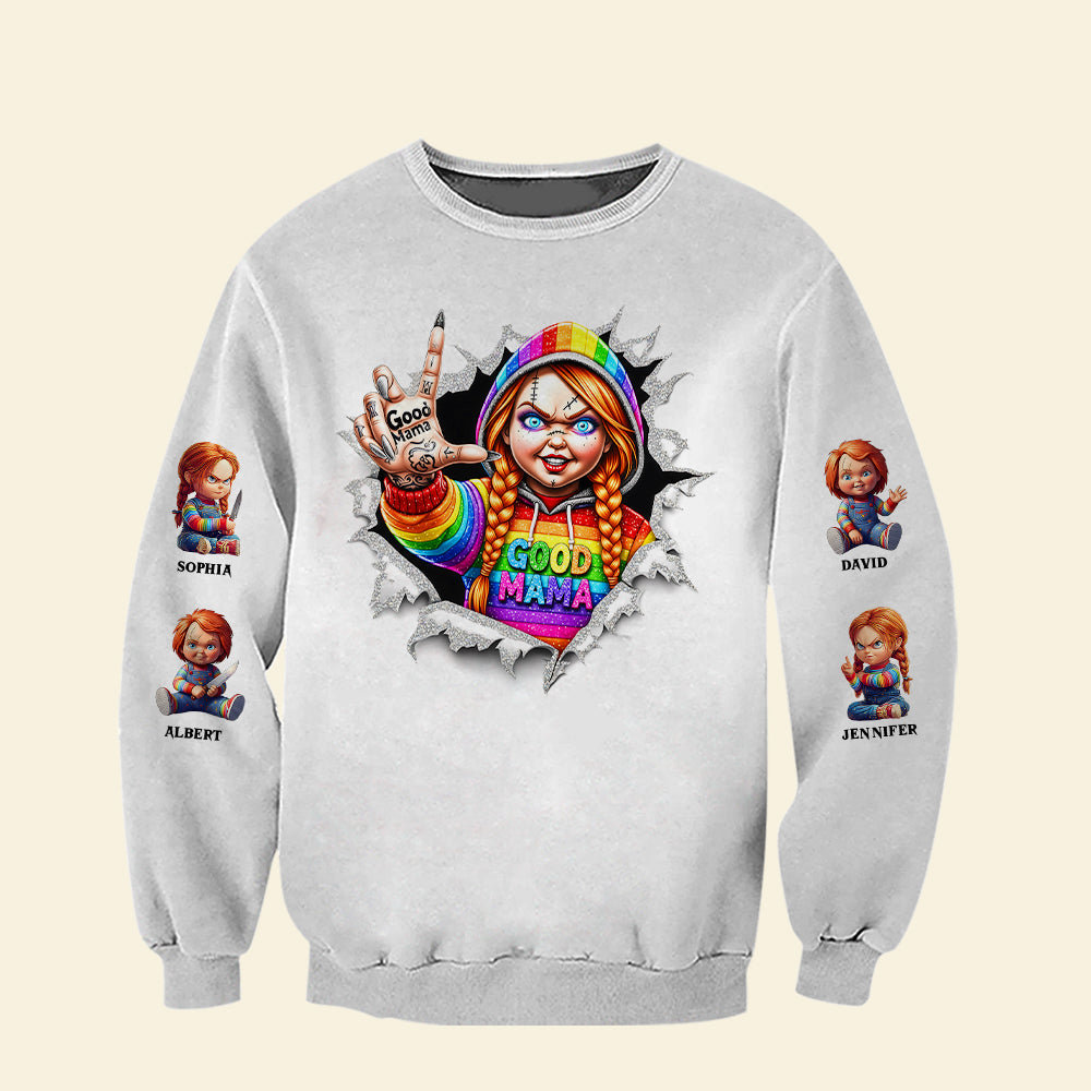 Good MAMA Halloween Shirt Personalized Gifts For Mom 02TGTA280825