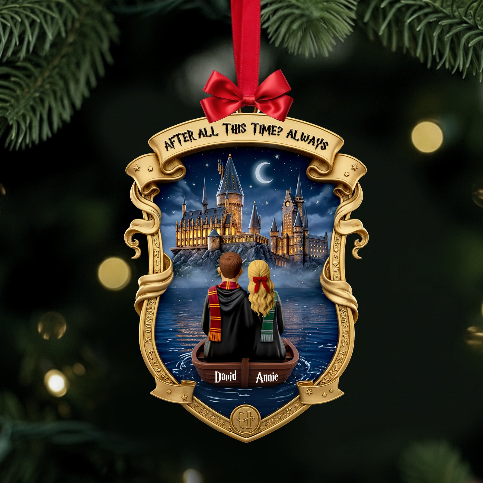 Eternal Love Journey Ornament - Personalized Gift For Couples 04HULU231025