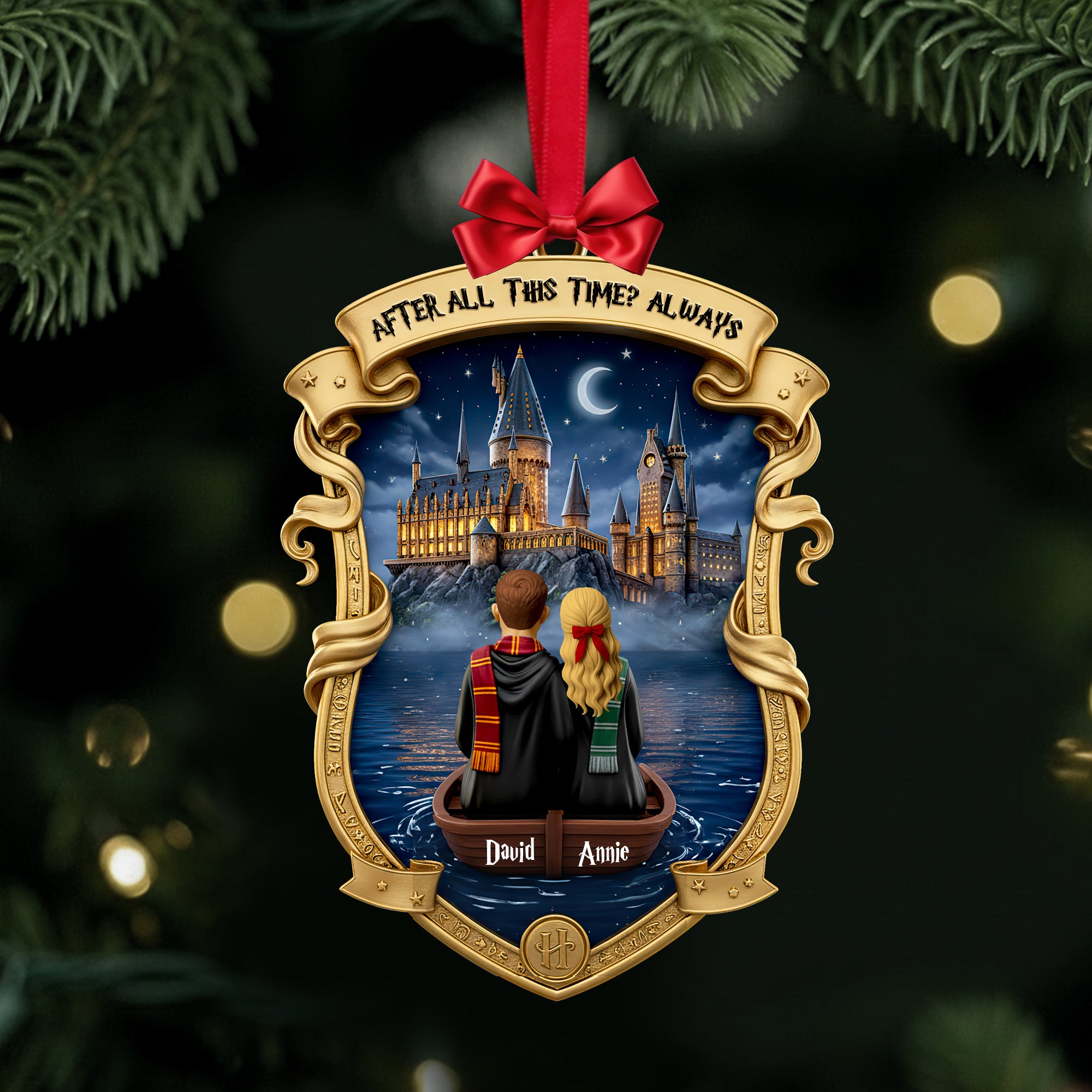 Eternal Love Journey Ornament - Personalized Gift For Couples 04HULU231025