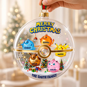 Fun Inflated Creatures Acrylic Ornament, Personalized Gifts For Family 01qhdt280826