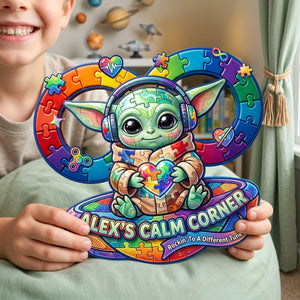 Calm Corner Acrylic Sign - Personalized Gifts For Autism Awareness 04hata200726