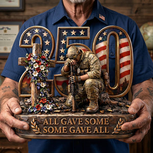 250 Memorial Tribute Acrylic Plaque Personalized Gifts For Veterans 02TYDT020326