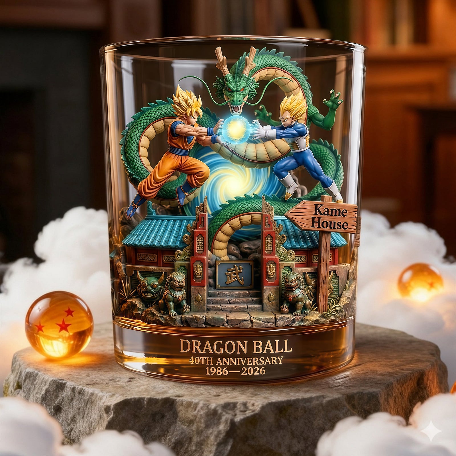 40 Years Of Legend Round Glass - Gifts For Anime Lovers 06TYLU200326