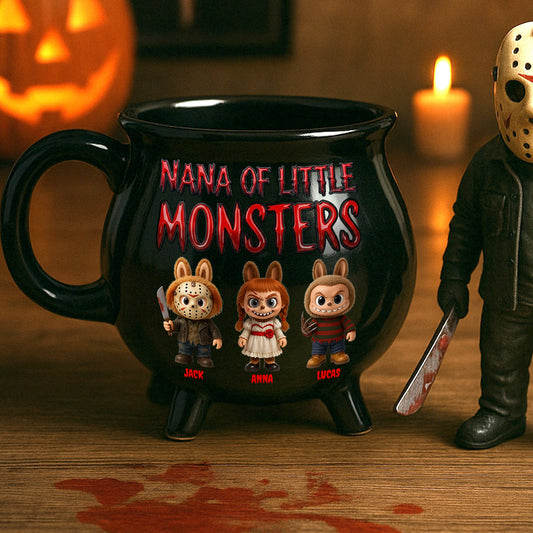 Mom Of Little Monsters Personalized Halloween Gifts For Mom Cauldron Mug 02natn280825