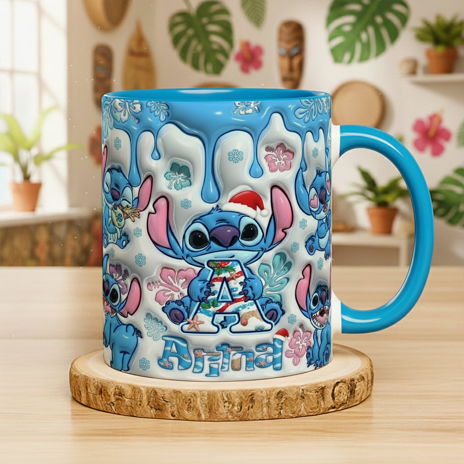 Tropical Christmas Coffee Mug Personalized Gifts 08TGLU241125