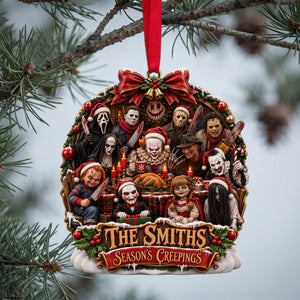 Midnight Slashers Merry Christmas Acrylic Ornament - Personalized Christmas Gifts For Horror Lovers 04halu210826