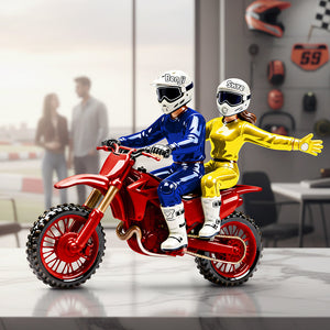 Motocross Couple Acrylic Plaque - Personalized Gifts For Couple 03ohta070126