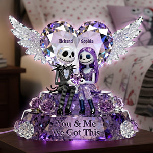 Skeleton Couple Acrylic Light Box - Personalized Gifts For Couple 04toqn311225