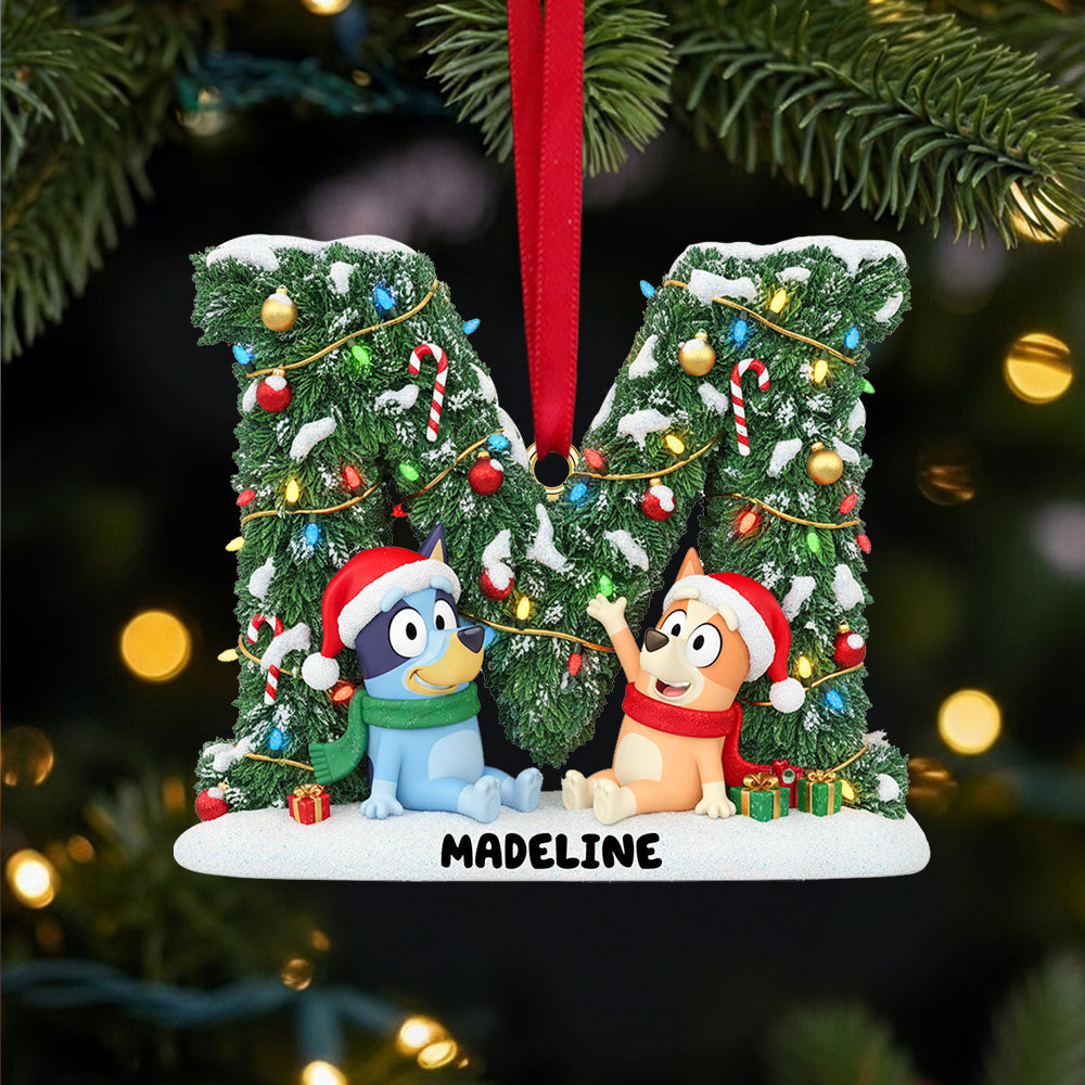 Custom Alphabet Letter Gifts For Cartoon Lovers Christmas Ornament 02natn021025