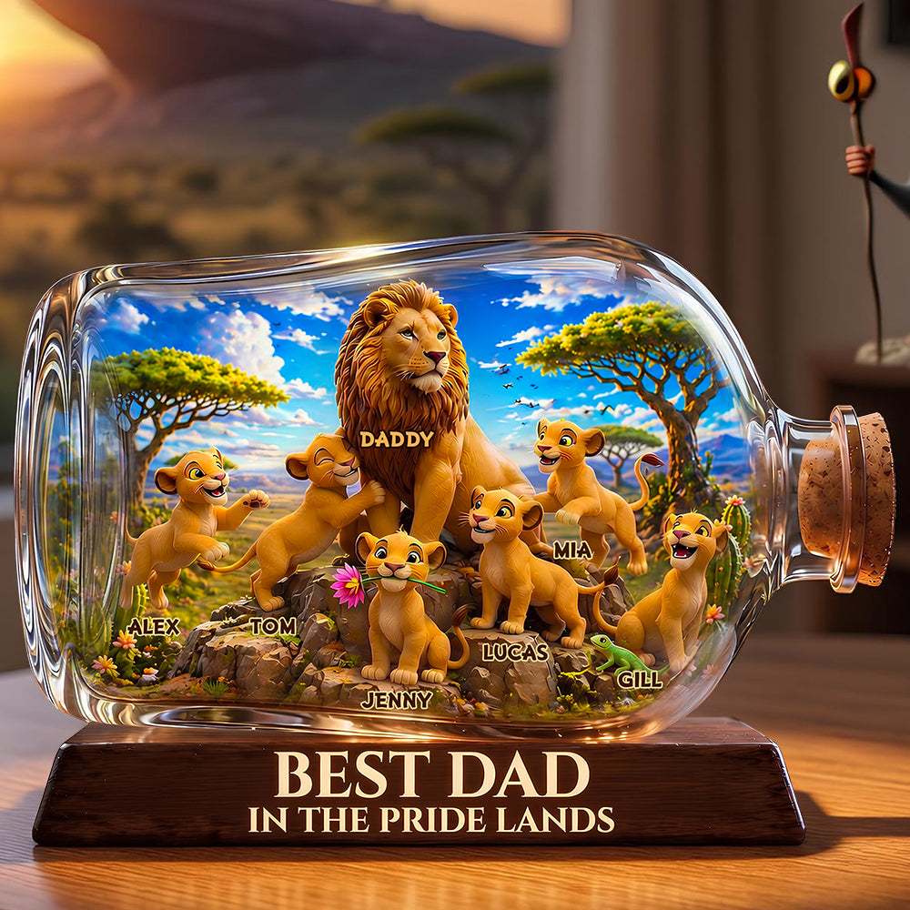 Best Dad In Pride Land Acrylic Plaque - Personalized Gifts For Dads 04TODT280426