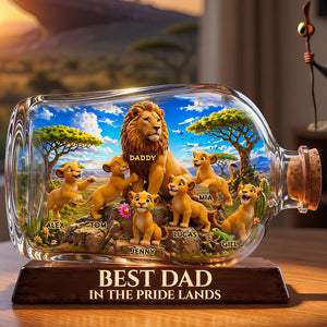 Best Dad In Pride Land Acrylic Plaque - Personalized Gifts For Dads 04TODT280426