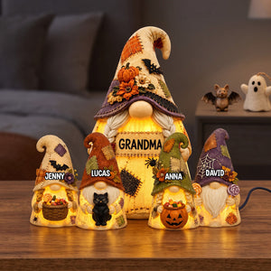 Gnome Grandma Acrylic Light Box - Personalized Halloween Gifts 03natn110826